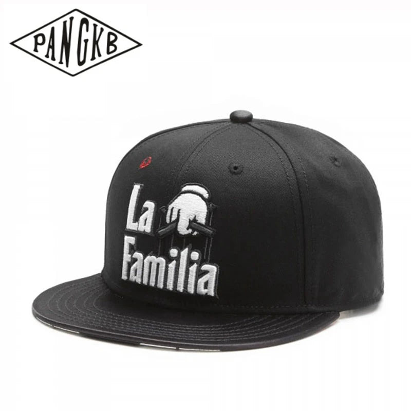 Brand HEAD of the FAMILY CAP Black LA Hip Hop Snapback Hat for Men Women Adult Outdoor Casual Sun Baseball Cap Bone