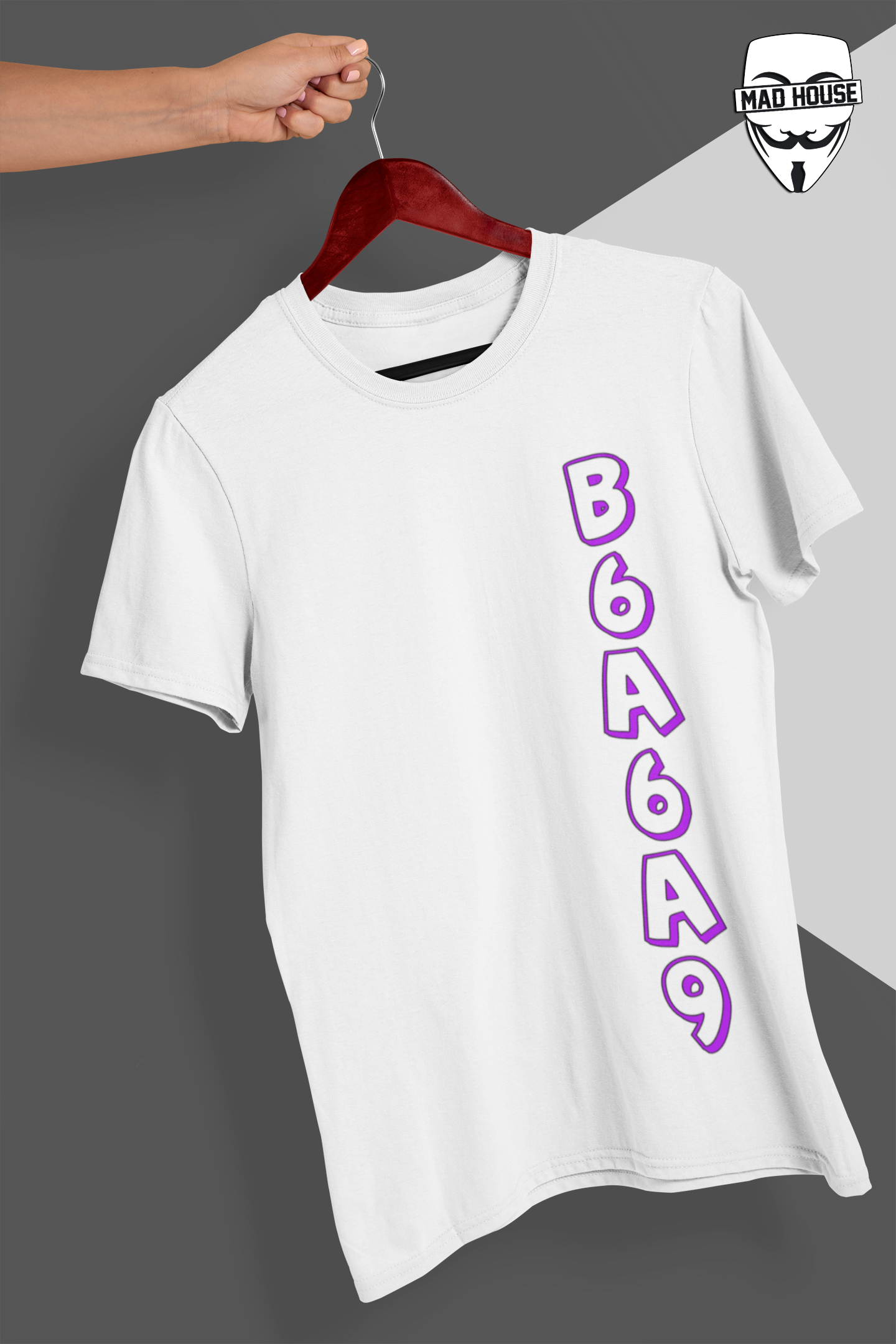 B6a6a9 Text Tshirt