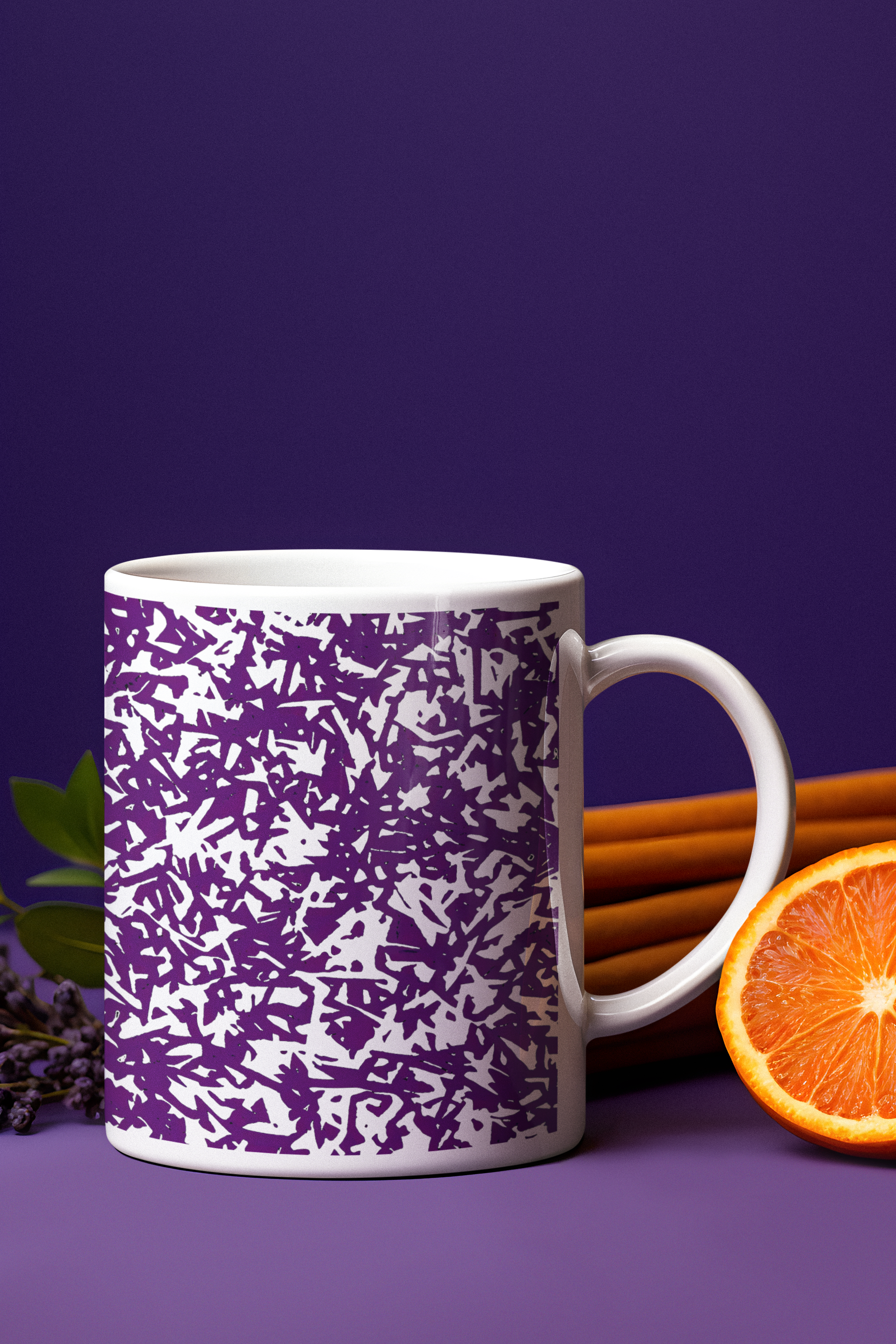 Potato Purple Scribble mug